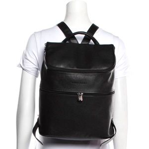 Longchamp Backpack Black Leather
